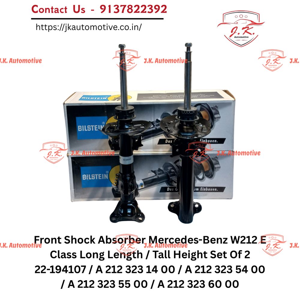 Bilstein B4 Front Shock Absorber Mercedes-Benz W212 E Class Long Length / Tall Height Set of 2 22-194107 / A2123231400 / A2123235400 / A2123235500 / A2123236000 - Image 2