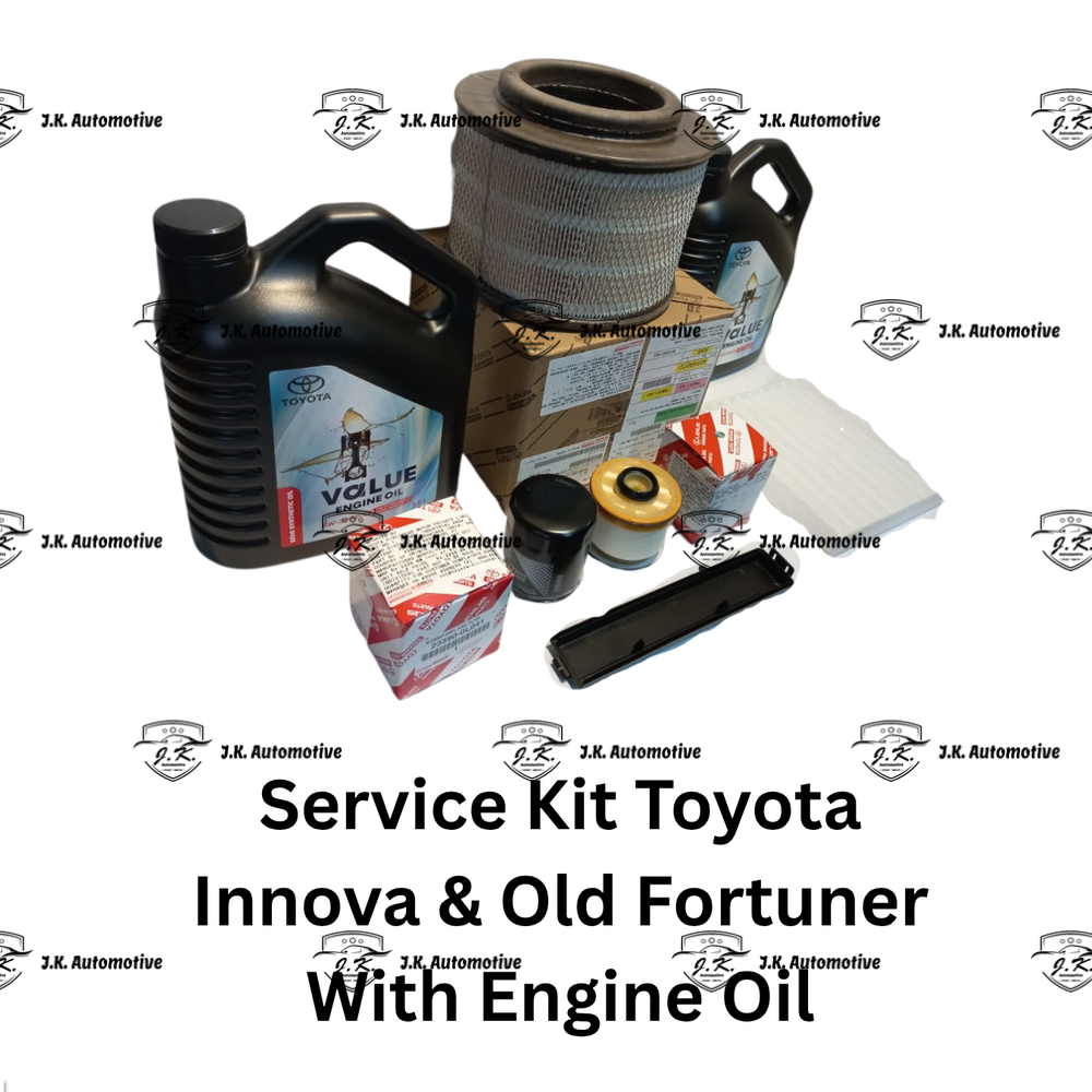 Service Kit For Toyota Innova Diesel With Toyota OE Engine Oil 7 Litres 90915-YZZD2, 17801-0C030, 23390-0L041, PZ074-0K001 - Image 3