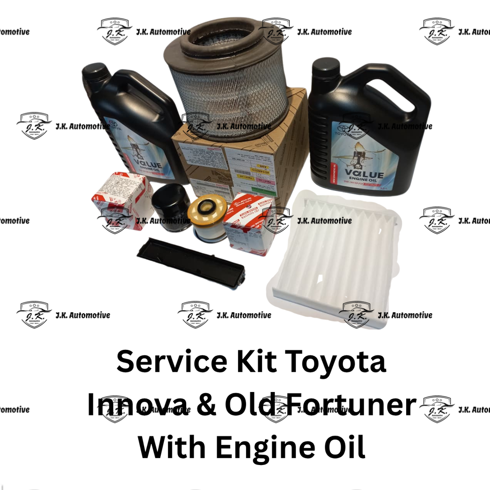 Service Kit For Toyota Innova Diesel With Toyota OE Engine Oil 7 Litres 90915-YZZD2, 17801-0C030, 23390-0L041, PZ074-0K001 - Image 4
