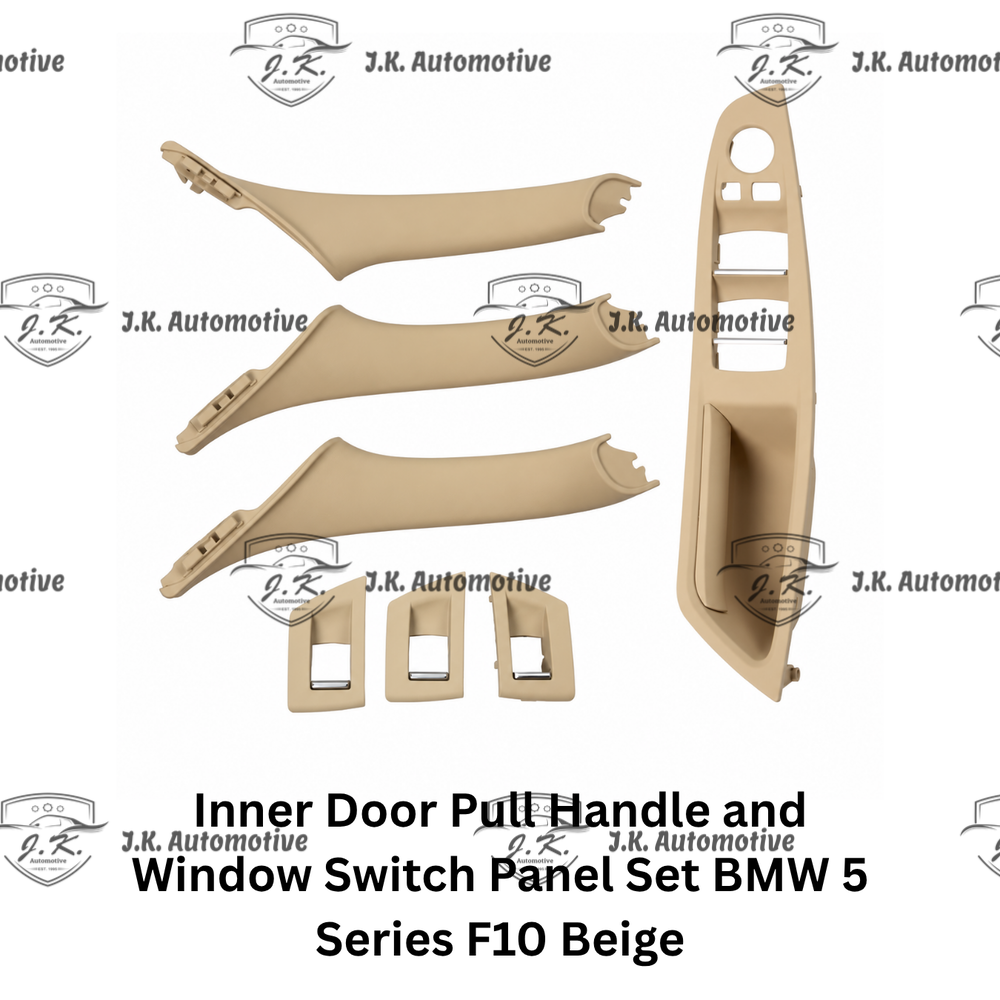 Inner Door Pull Handle and Window Switch Panel Set BMW 5 Series F10 Beige (2010 – 2017)