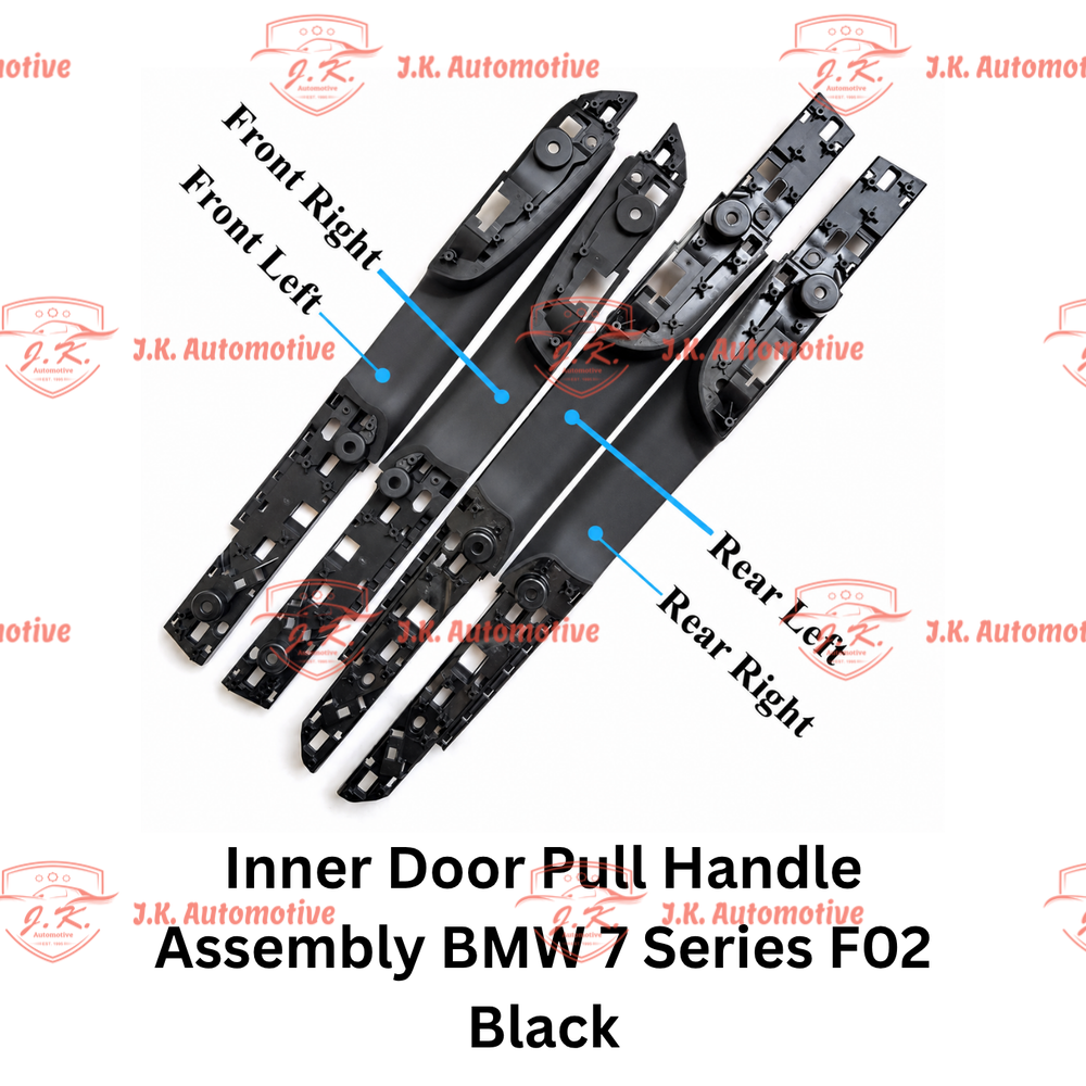 Inner Door Pull Handle Assembly BMW 7 Series F02 Black (2008 – 2015)