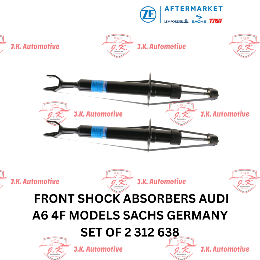 SACHS Front Shock Absorbers Set of 2 for Audi A6 C6 4F Genuine Germany - Sachs 312638 (2005 – 2011)