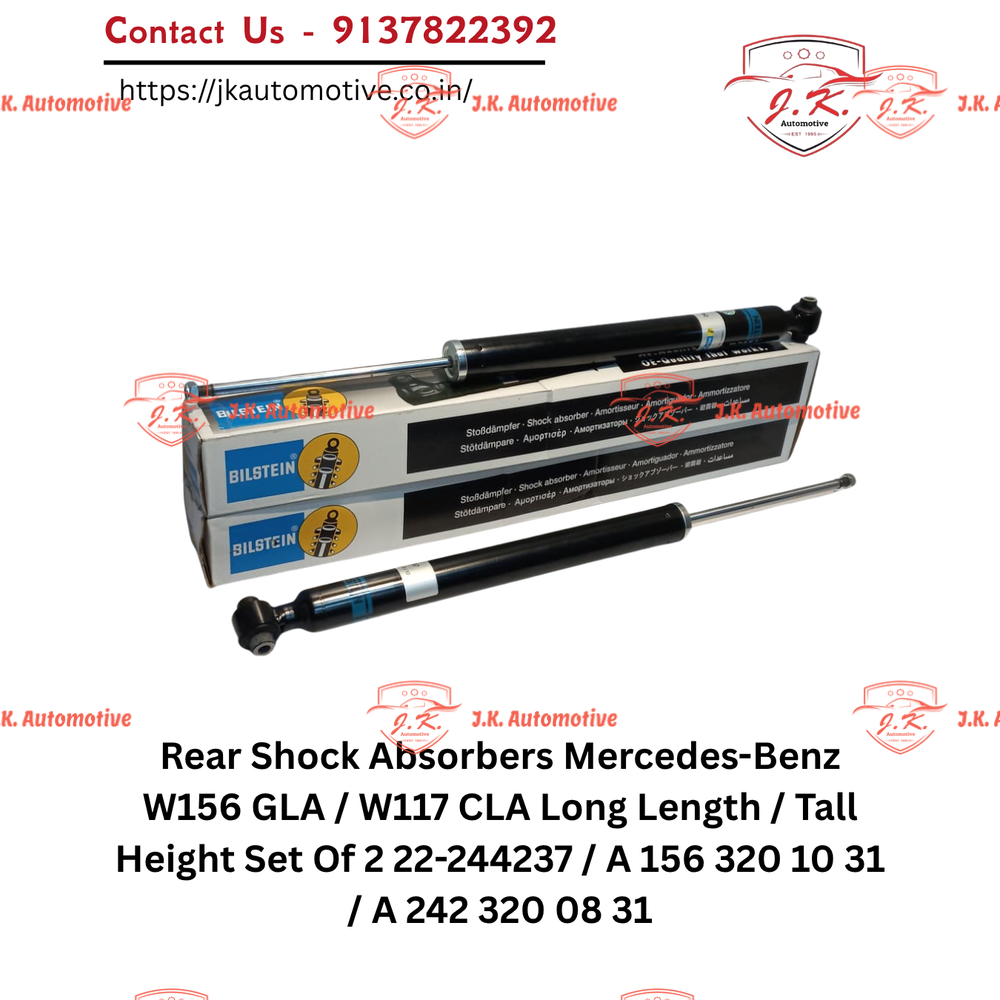 Bilstein B4 Rear Shock Absorbers Mercedes-Benz W156 GLA Long Length / Tall Height Set of 2 24-244237 / A1563201031 / A2423200831 - Image 3