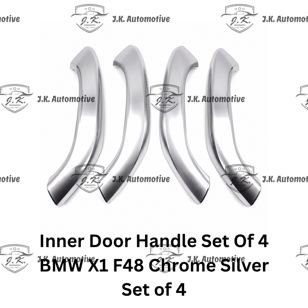 Inner Door Handle Set Of 4 BMW X1 F48 Chrome Silver Set of 4 (2015–2022)