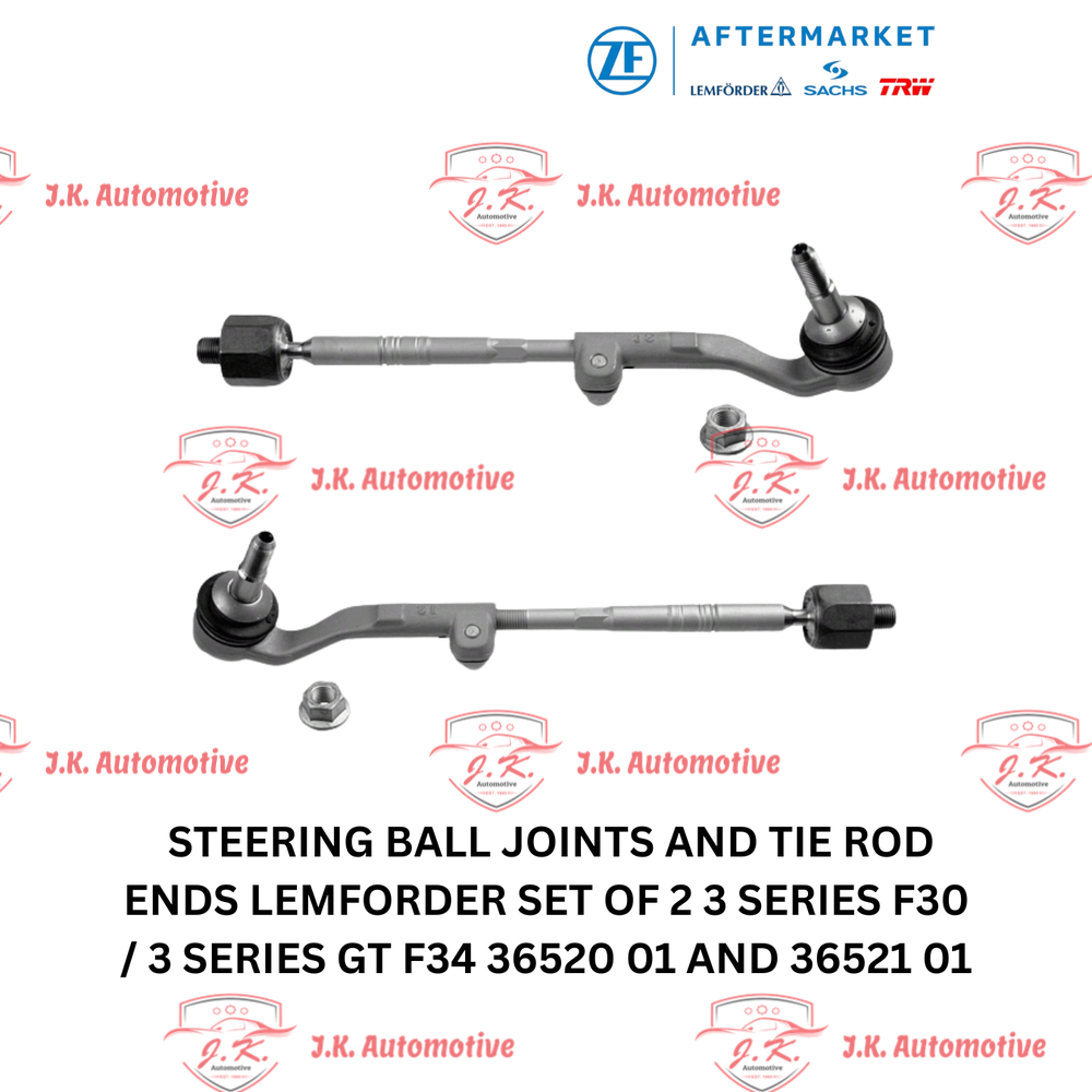Lemförder Steering Tie Rod Ends & Inner Rack Ends Set of 2 for BMW 3 Series F30 Genuine Germany - Lemförder 36520 01 & 36521 01 (2012 – 2019)