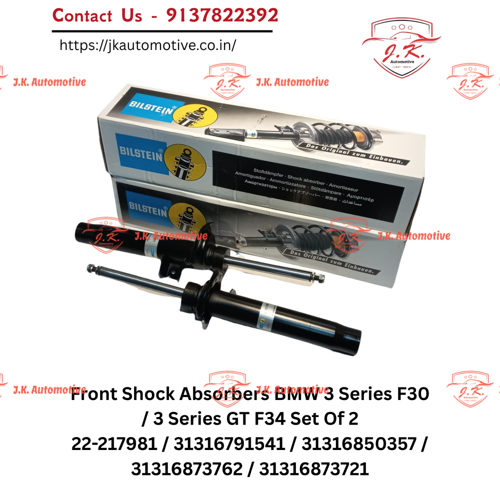 Bilstein B4 Front Shock Absorbers BMW 3 Series F30 Set of 2 22-217981 / 31316791541 / 31316850357 / 31316873762 / 31316873721 - Image 2