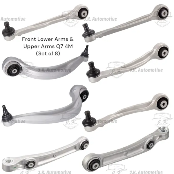 Front Lower Arms And Upper Arms For Audi Q7 4M (Set of 8) - 4M0407693D & 4M0407694D & 4M0407151F & 4M0407152F & 4M0407505B & 4M0407506B & 4M0407509B & 4M0407510B