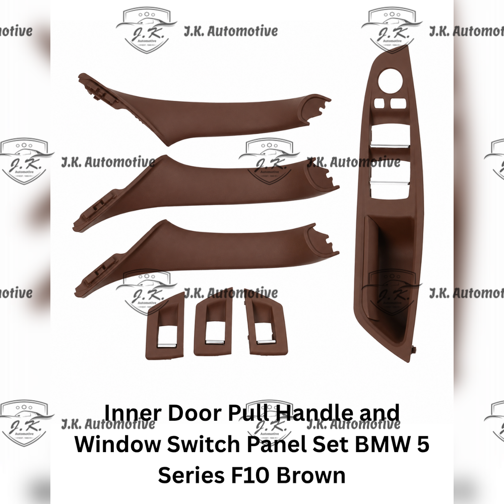 Inner Door Pull Handle and Window Switch Panel Set BMW 5 Series F10 Brown (2010 – 2017)