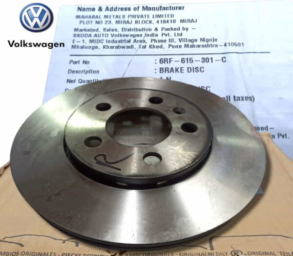 Front Brake Disc For Skoda Fabia ( Set of 2 ) - 6RF615301C