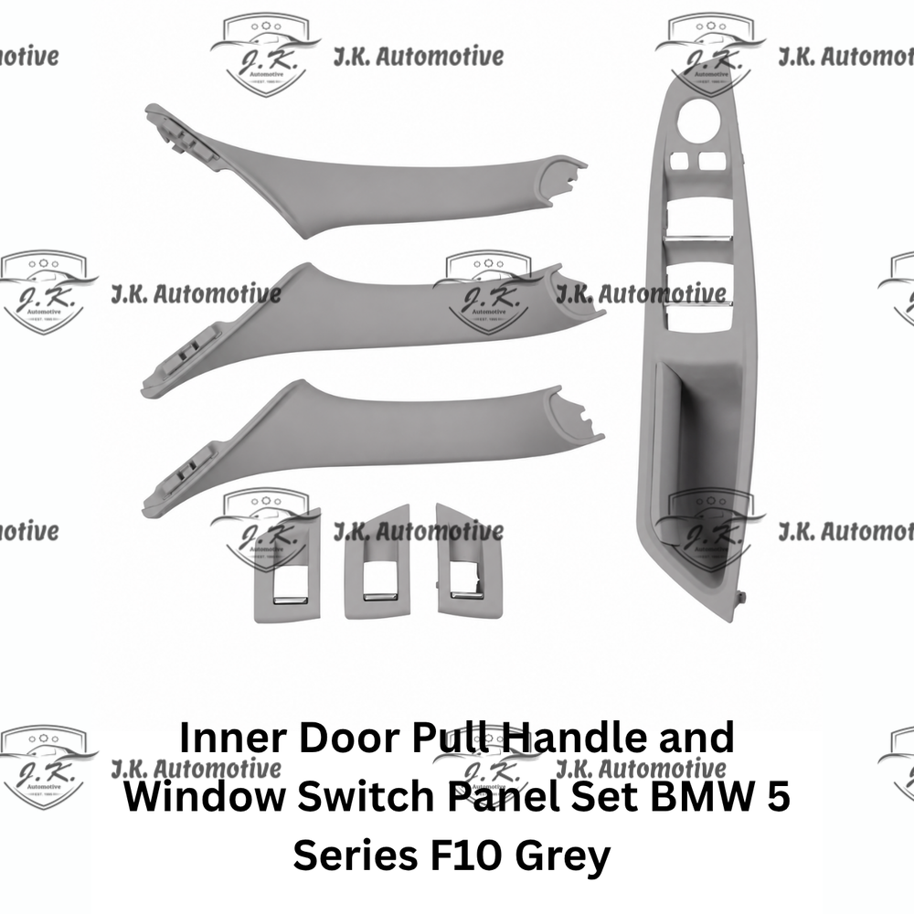 Inner Door Pull Handle and Window Switch Panel Set BMW 5 Series F10 Grey (2010 – 2017)