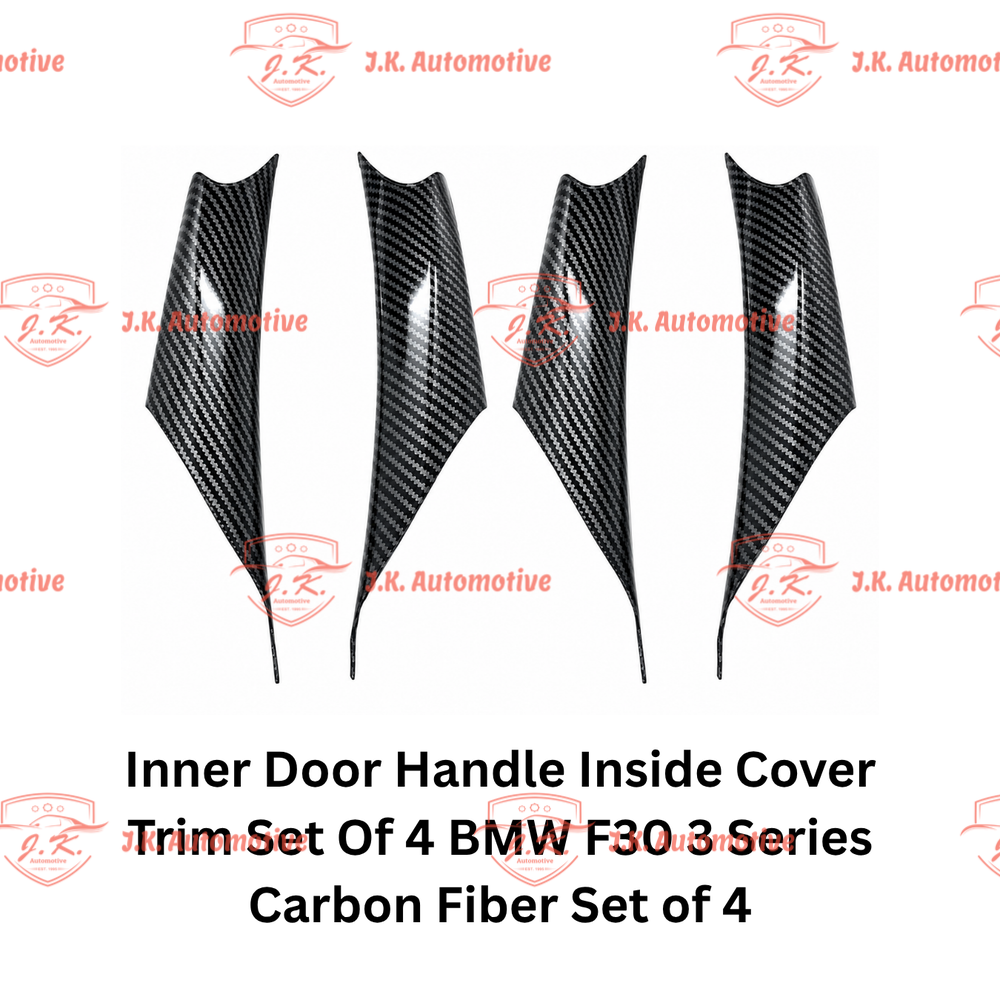 Inner Door Handle Inside Cover Trim Set Of 4 BMW F30 3 Series Carbon Fiber Set of 4 (2012 – 2019)