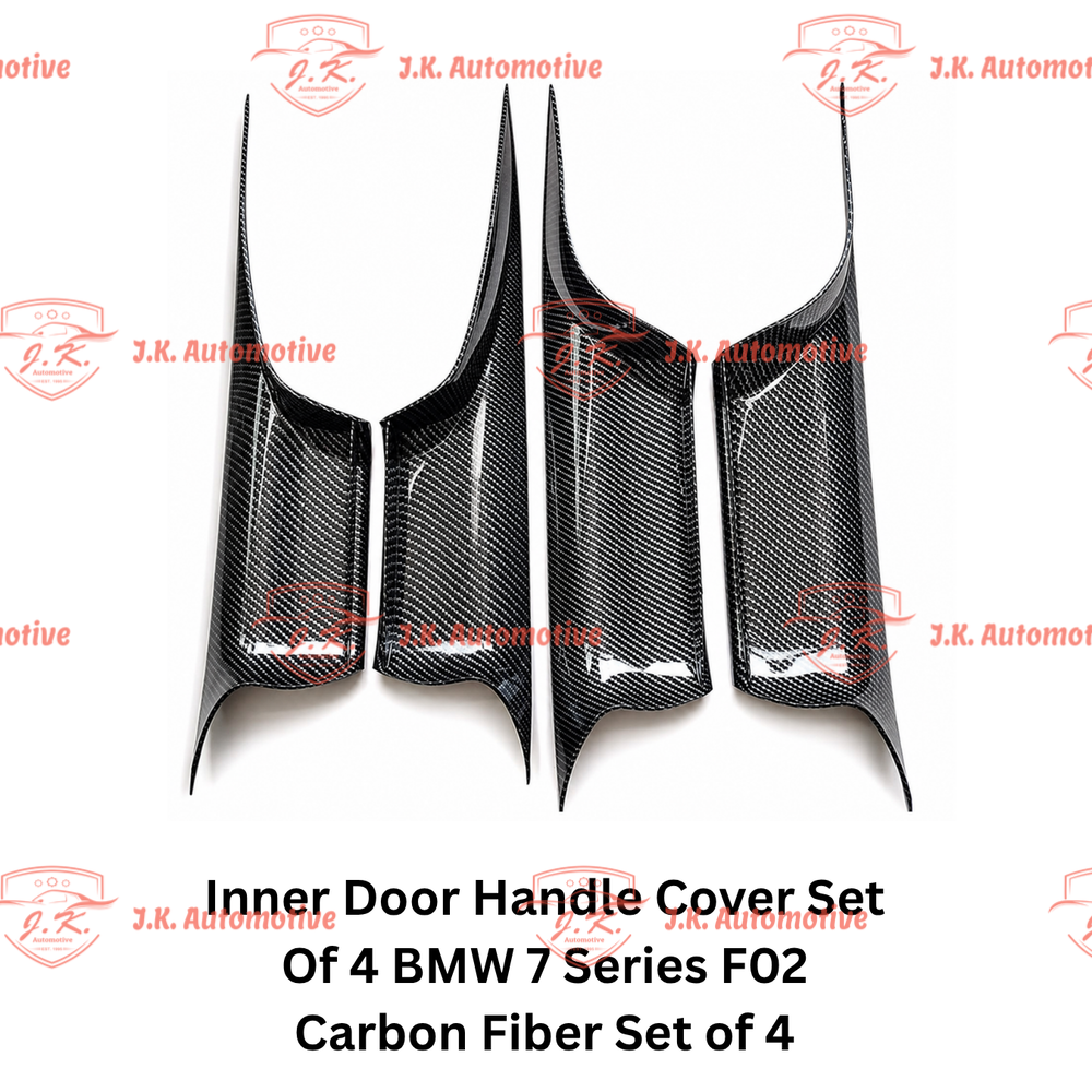 Inner Door Handle Cover Set Of 4 BMW 7 Series F02 Carbon Fiber Set of 4 (2008 – 2015)