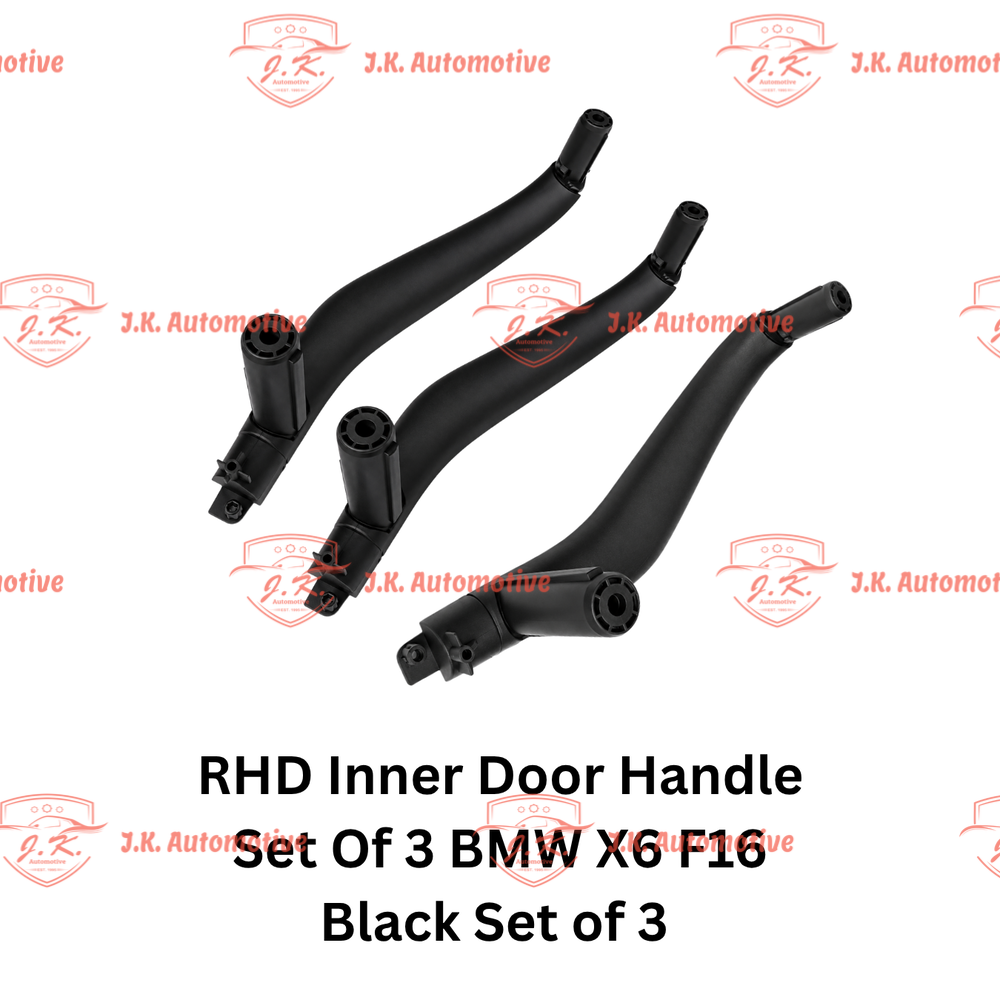 RHD Inner Door Handle Set Of 3 BMW X6 F16 Black Set of 3 (2015–2019)