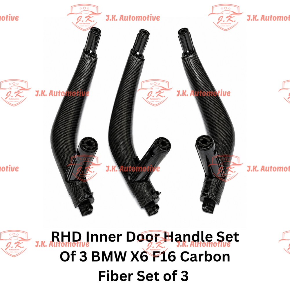 RHD Inner Door Handle Set Of 3 BMW X6 F16 Carbon Fiber Set of 3 (2015–2019)