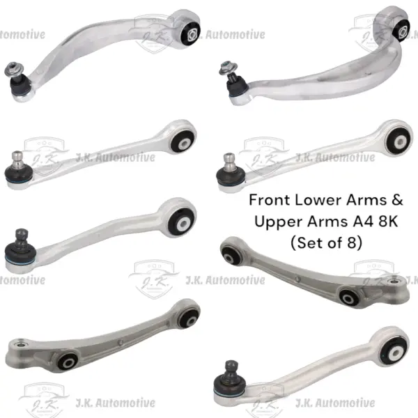 Front Lower Arms And Upper Arms For Audi A4 8K (Set of 8) - 8K0407693T & 8K0407694T & 8K0407151D & 8K0407152D & 8K0407505A & 8K0407506A & 8K0407509A & 8K0407510A