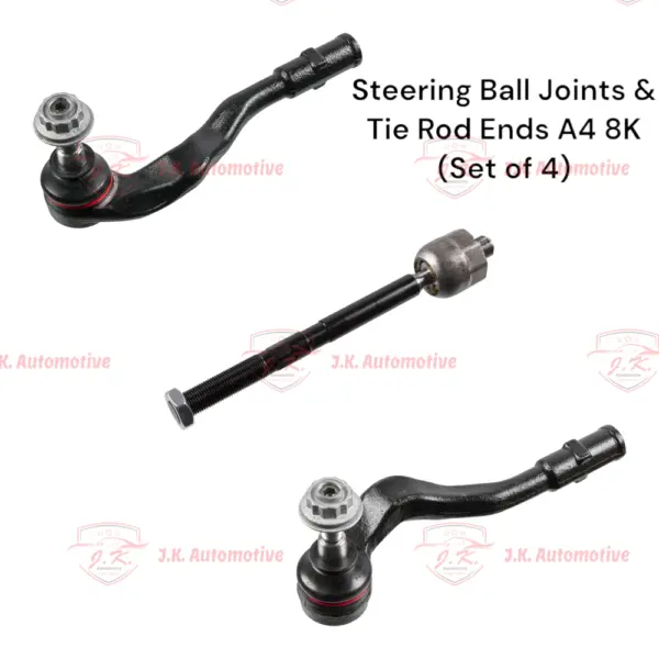 Steering Ball Joints And Tie Rod Ends For Audi A4 8K (Set of 4) - 8J0423810 & 8K0422817B & 8K0422818B