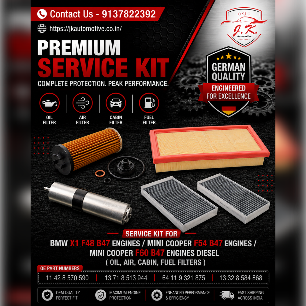 MINI Cooper D Countryman F60 B47 Diesel Service Kit Oil Air Cabin Fuel Filters 11428570590 13718513944 64119321875 13328584868 (2017 - 2024).