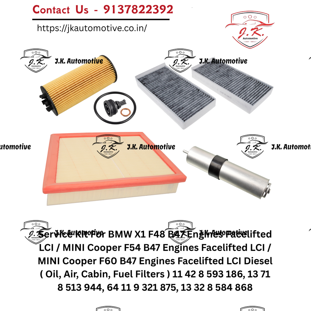 BMW X1 sDrive20d F48 LCI Facelifted B47 Diesel Service Kit Oil Air Cabin Fuel Filters 11428593186 13718513944 64119321875 13328584868 (2015 - 2022). - Image 2