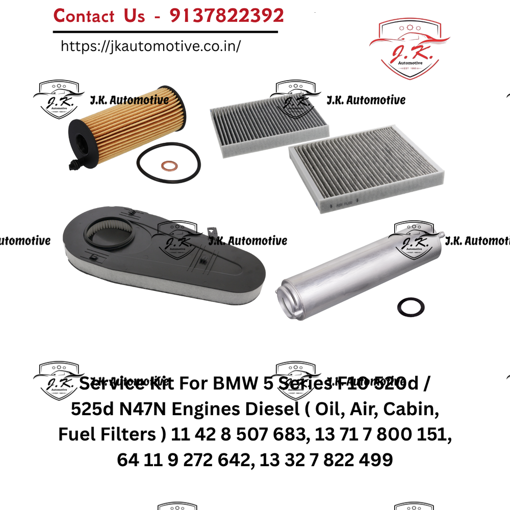 BMW 525d F10 N47N Diesel Service Kit Oil Air Cabin Fuel Filters 11428507683 13717800151 64119272642 13327822499 (2010 - 2017). - Image 2
