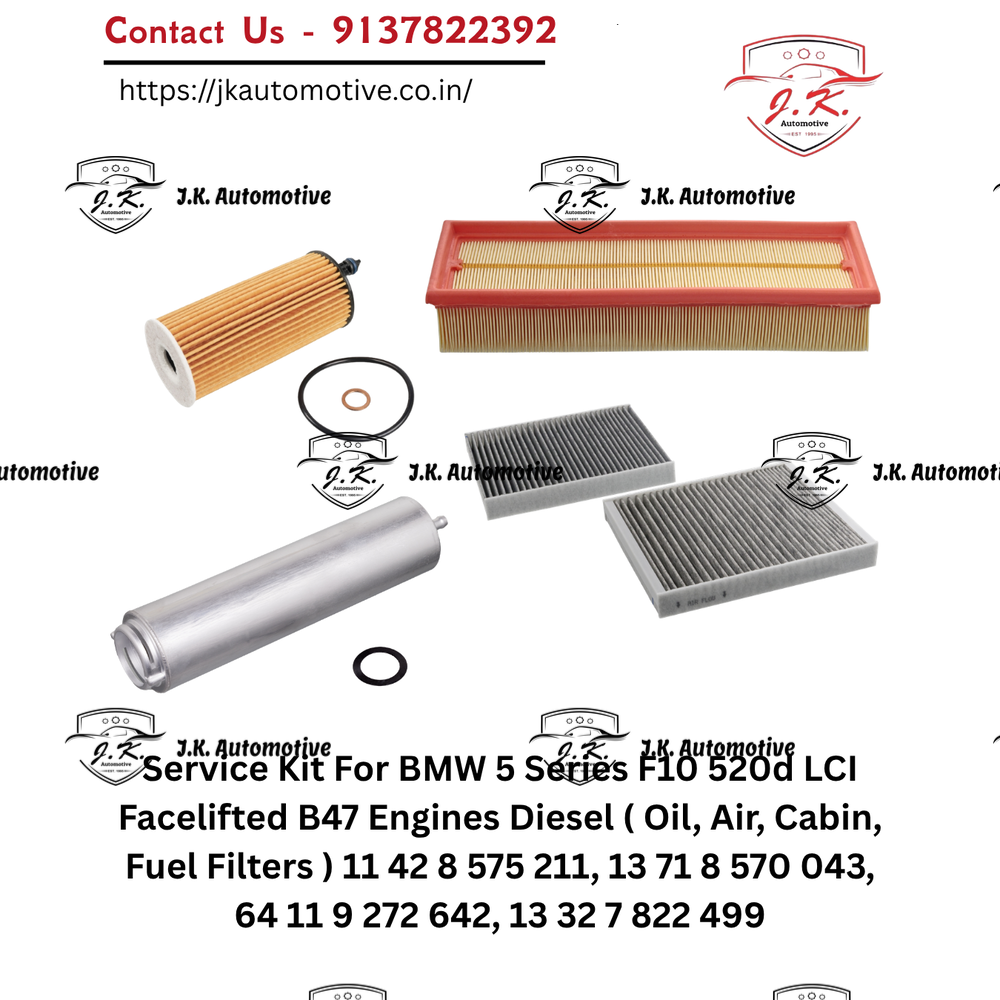 BMW 520d F10 LCI B47 Diesel Service Kit Oil Air Cabin Fuel Filters 11428575211 13718570043 64119272642 13327822499 (2010 - 2017). - Image 2
