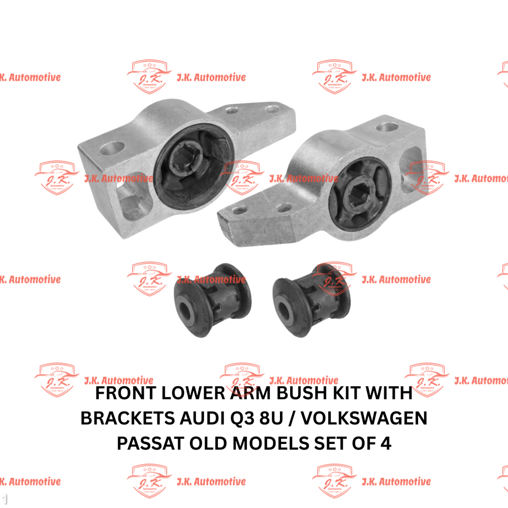 Front Bushing Kit (Lower Arm Bush Kit) With Brackets Volkswagen Passat Old Models Set of 4 2007-2012