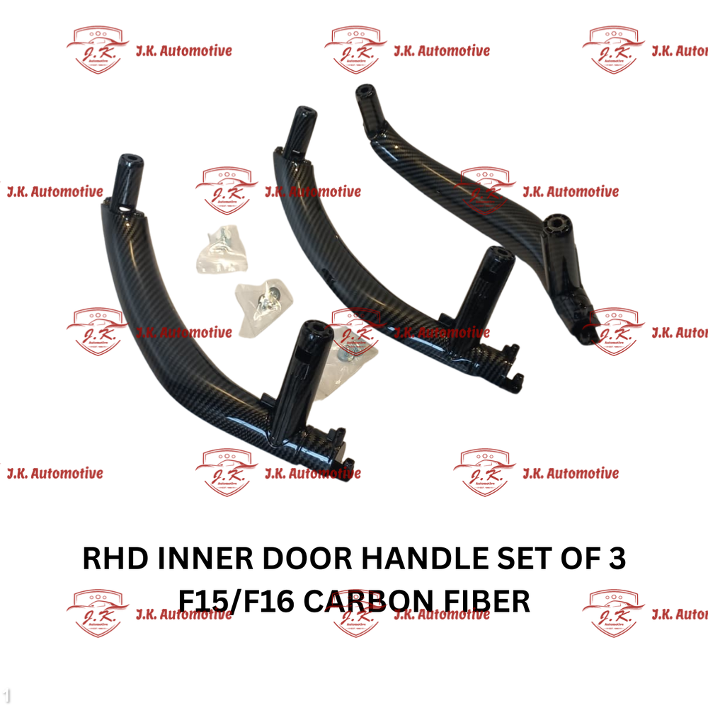 RHD Inner Door Handle Set Of 3 BMW X6 F16 Carbon Fiber Set of 3 - Image 2