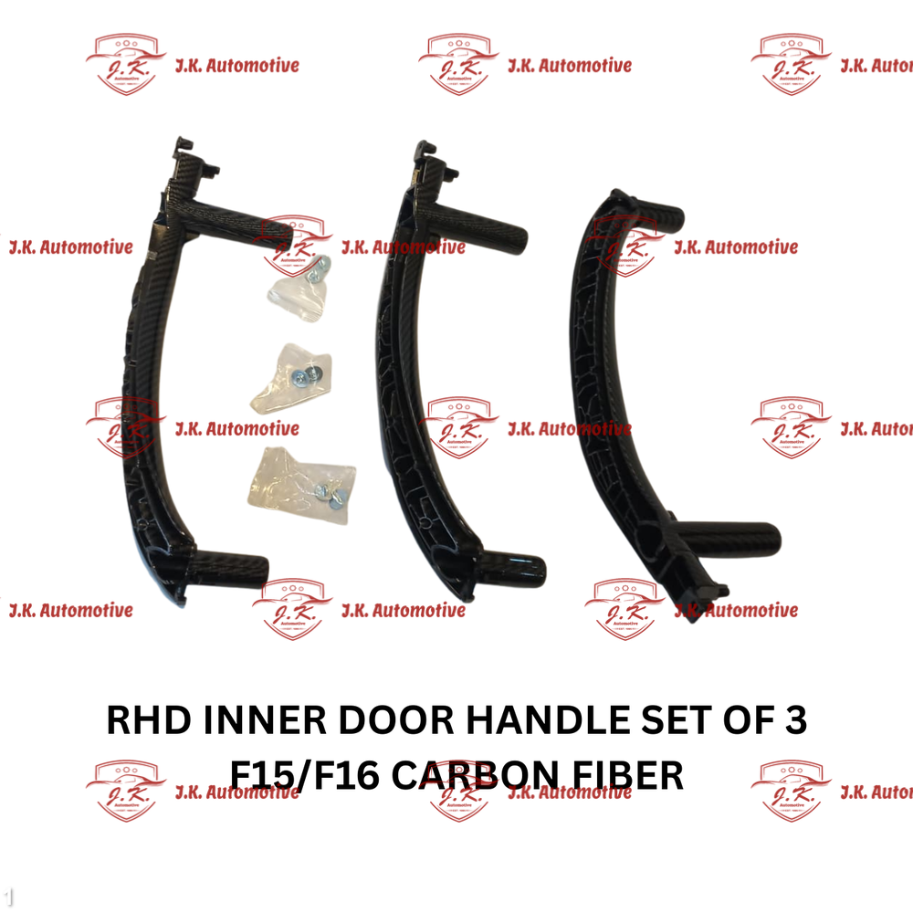 RHD Inner Door Handle Set Of 3 BMW X6 F16 Carbon Fiber Set of 3 - Image 4