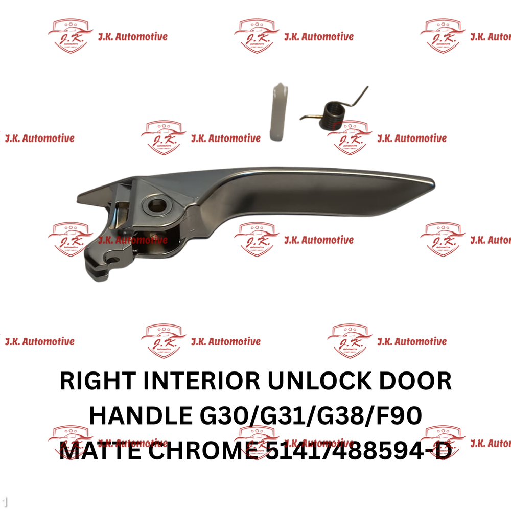 Right Interior Unlock Door Handle BMW G30 5 Series New Matte Chrome 51417488594-D - Image 3