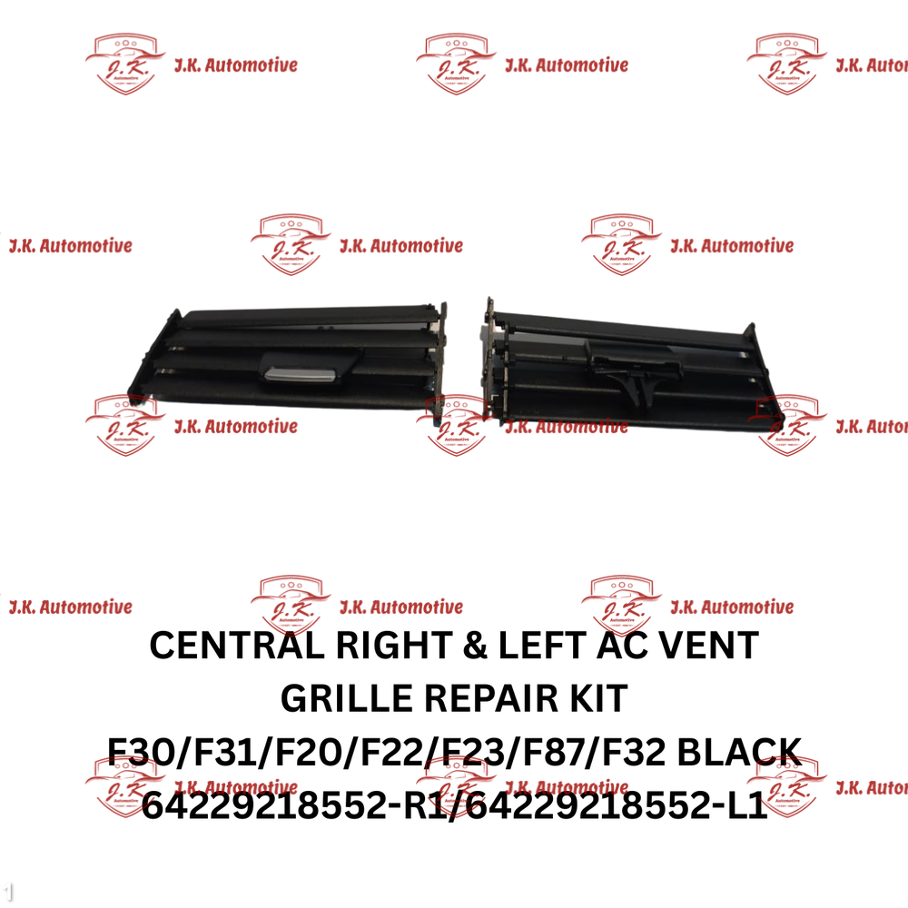 Central Right And Left A/C Vent Grille Repair Kit BMW F30 3 Series Black 64229218552-R1/64229218552-L1 Set of 2 - Image 2