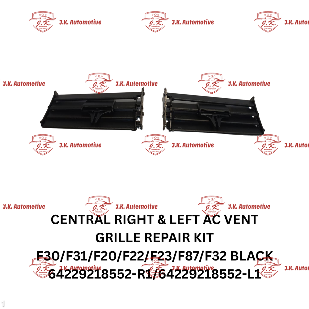 Central Right And Left A/C Vent Grille Repair Kit BMW F30 3 Series Black 64229218552-R1/64229218552-L1 Set of 2 - Image 3