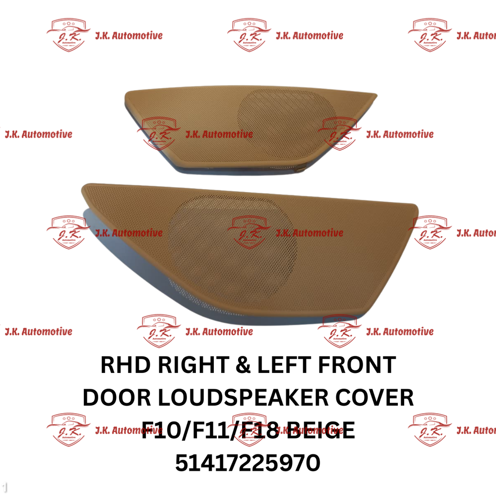 RHD Right And Left Front Door Loudspeaker Cover BMW F10 5 Series Beige 51417225970 Set of 2