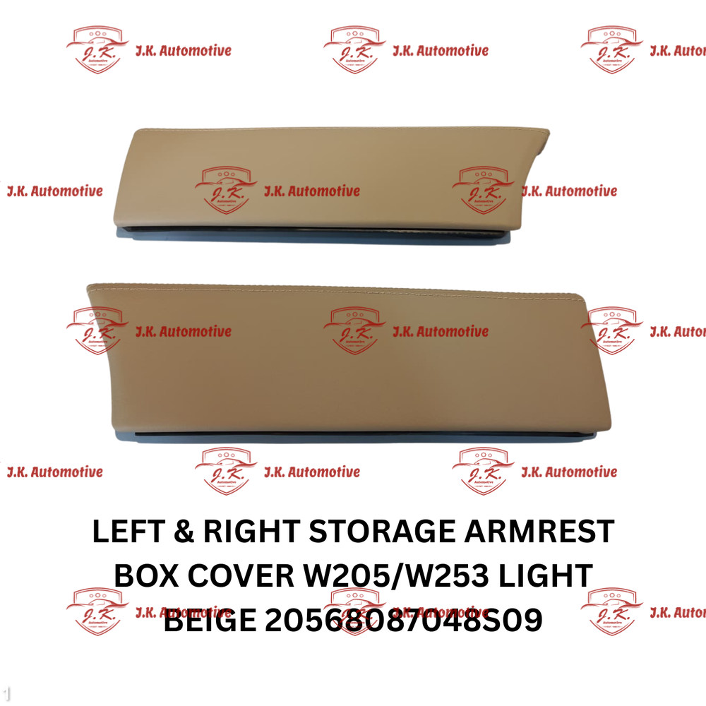 Left And Right Storage Armrest Box Cover Mercedes Benz GLC X253 Light Beige 20568087048S09