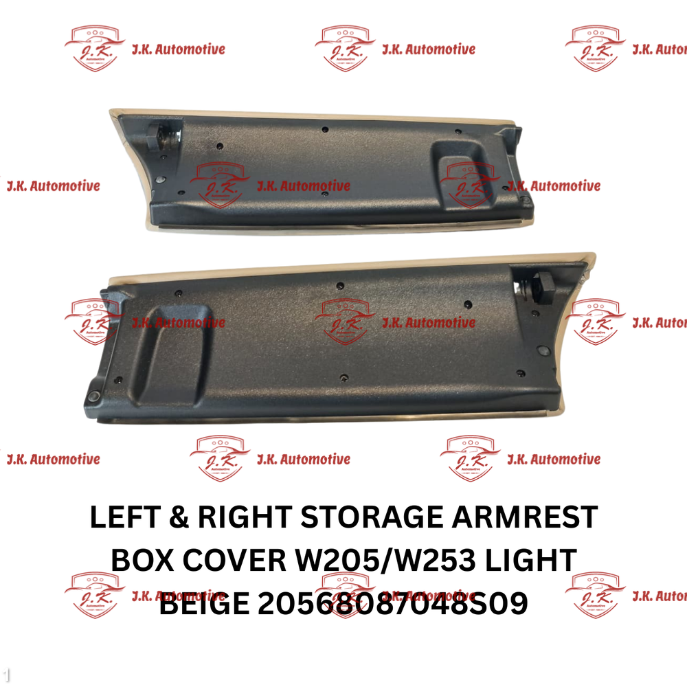 Left And Right Storage Armrest Box Cover Mercedes Benz GLC X253 Light Beige 20568087048S09 - Image 2