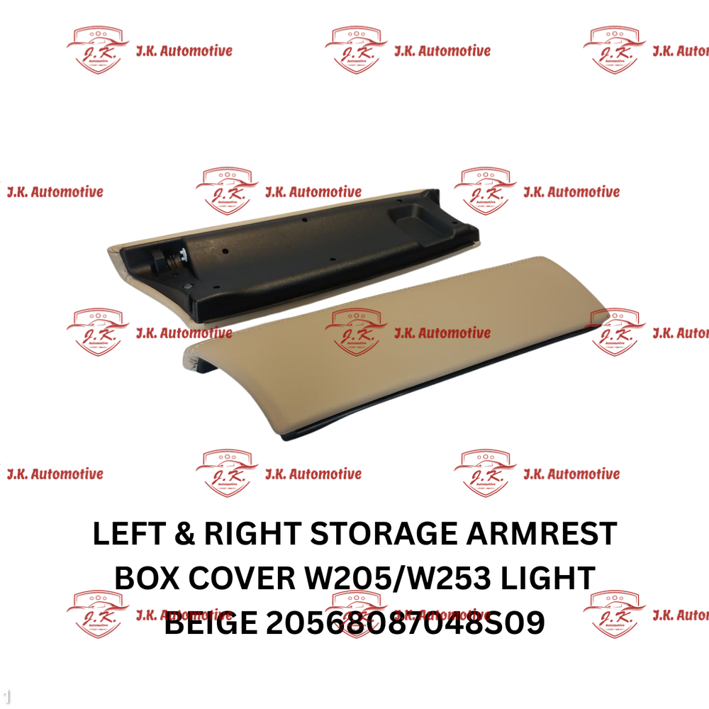 Left And Right Storage Armrest Box Cover Mercedes Benz GLC X253 Light Beige 20568087048S09 - Image 4