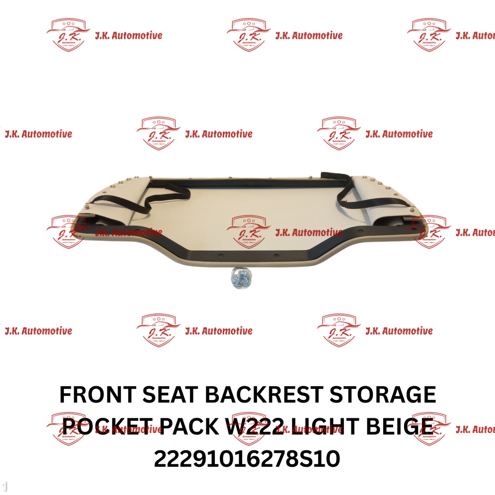 Front Seat Backrest Storage Pocket Pack Mercedes Benz W222 S Class Light Beige 22291016278S10 - Image 3