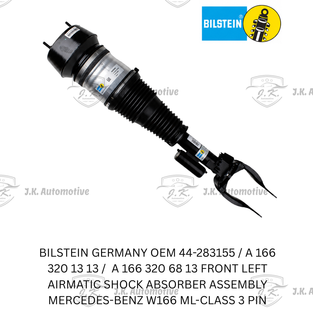 Bilstein Germany Front Left Airmatic Shock Absorber Assembly for Mercedes-Benz ML-Class W166 3 Pin 44-283155 / A 166 320 13 13 / A 166 320 68 13