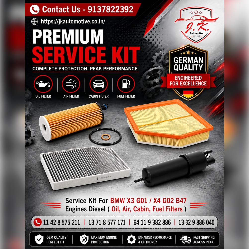 BMW X4 xDrive20d G02 B47 Diesel Service Kit Oil Air Cabin Fuel Filters 11428575211 13718577171 64119382886 13329886040 (2018 - 2026).