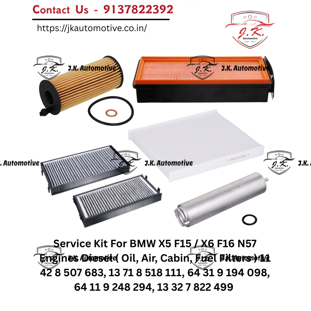 BMW X5 xDrive30d F15 N57 Diesel Service Kit Oil Air Cabin Fuel Filters 11428507683 13718518111 64319194098 64119248294 13327822499 (2013 - 2018). - Image 2