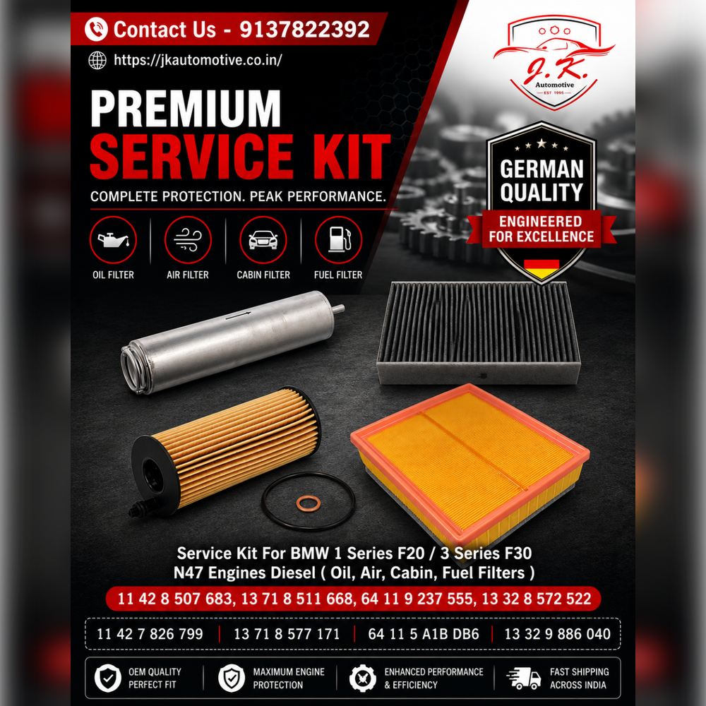 BMW 118d F20 N47N Diesel Service Kit Oil Air Cabin Fuel Filters 11428507683 13718511668 64119237555 13328572522 (2011 - 2019).