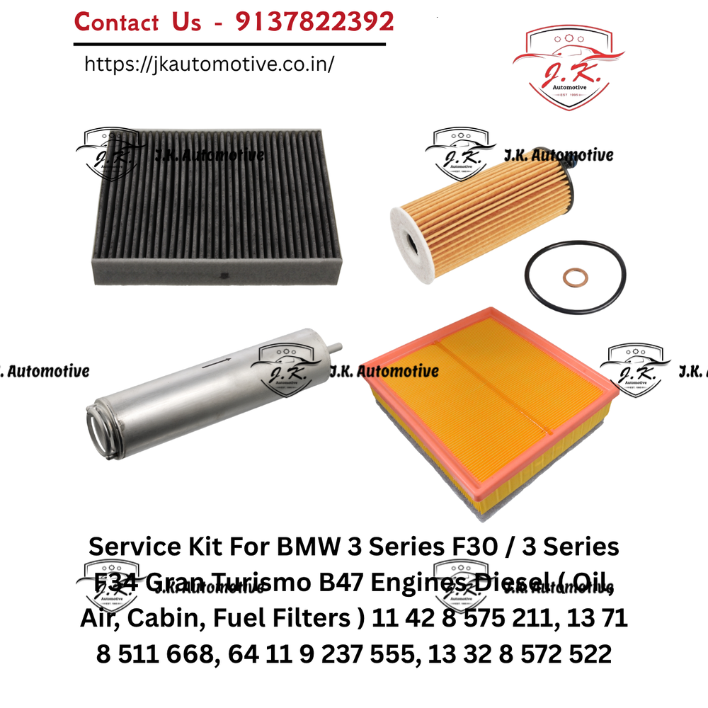 BMW 320d Gran Turismo F34 B47 Diesel Service Kit Oil Air Cabin Fuel Filters 11428575211 13718511668 64119237555 13328572522 (2013 - 2019). - Image 2