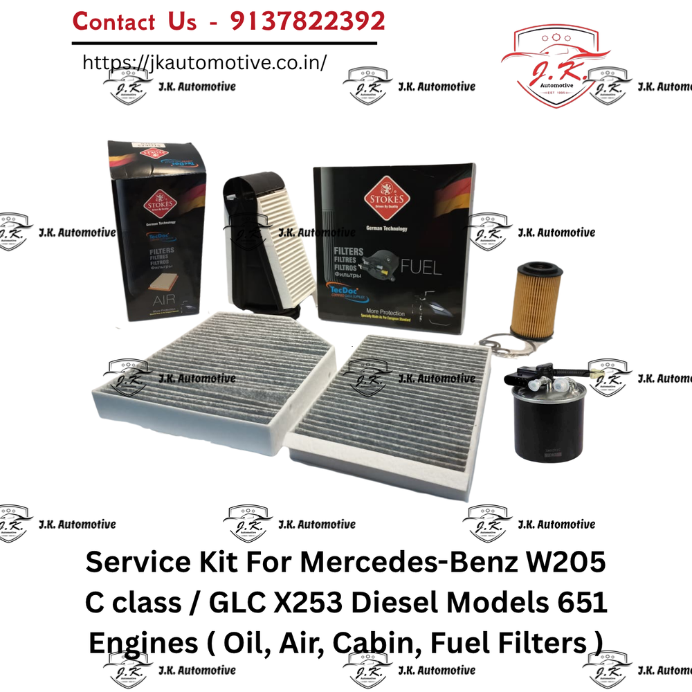 Mercedes-Benz C250d W205 OM651 Diesel Service Kit Oil Air Cabin Fuel Filters A6511800109 A6510940304 A1668300318 A2058350147 A6510901252 (2014-2021) - Image 2