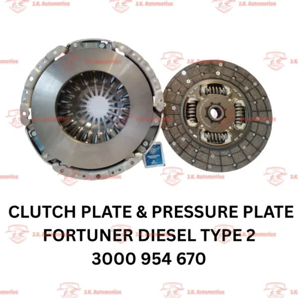 Clutch Plate & Pressure Plate Toyota Fortuner Diesel Type 3 New Model 3000 954 670 Sachs - Image 2