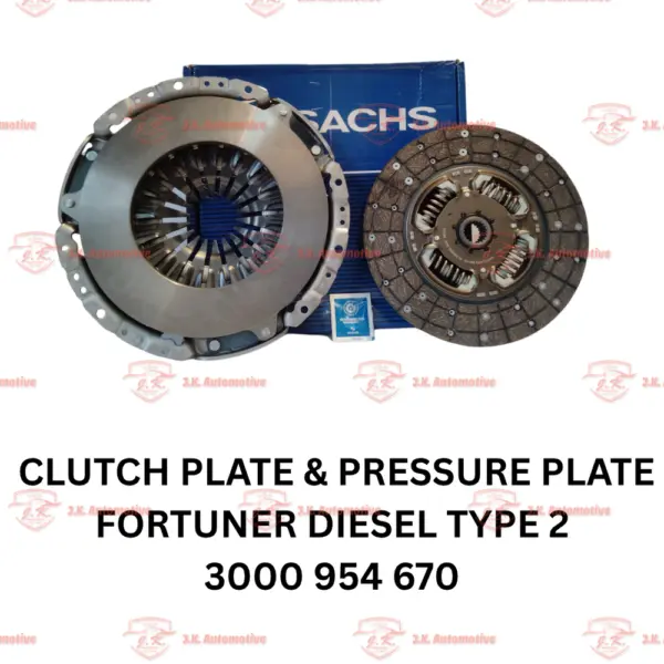 Clutch Plate & Pressure Plate Toyota Fortuner Diesel Type 3 New Model 3000 954 670 Sachs - Image 3