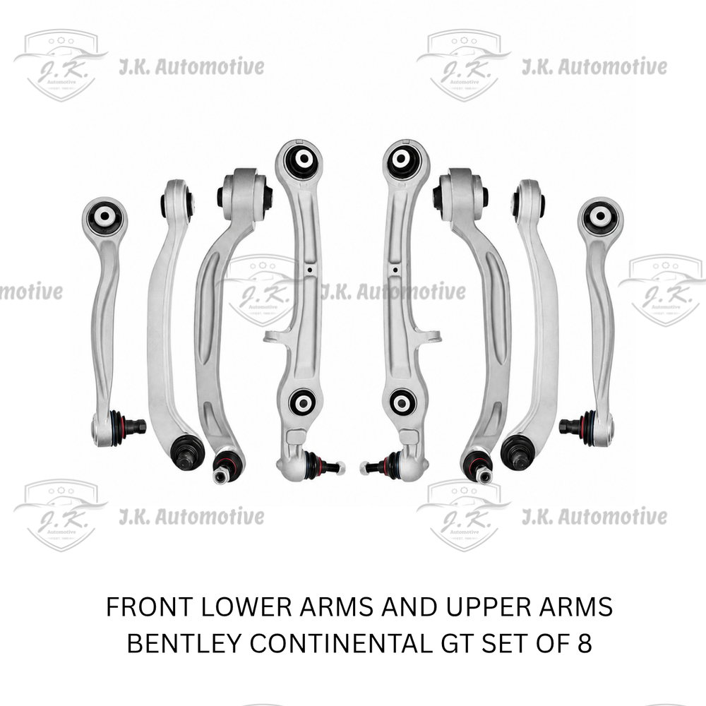 Stokes Germany Front Lower And Upper Control Arm Set of 8 for Bentley Continental GT 3W 3W0407509 & 3W0407506 & 3W0407510 & 3W0407505 & 3W0407693 & 3W0407694 & 3W0407151B/3W0407151E (2004–2011)