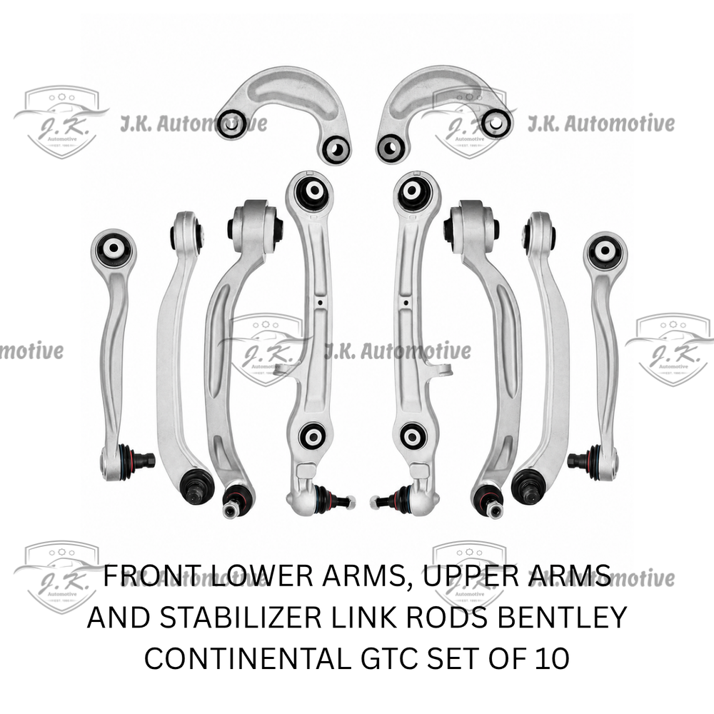 Stokes Germany Front Lower And Upper Control Arm And Stabilizer Link Rod Set of 10 for Bentley Continental GTC 3W 3W0407509 & 3W0407506 & 3W0407510 & 3W0407505 & 3W0407693 & 3W0407694 & 3W0407151B/3W0407151E & 3W0411317C (2006–2018) - Image 2