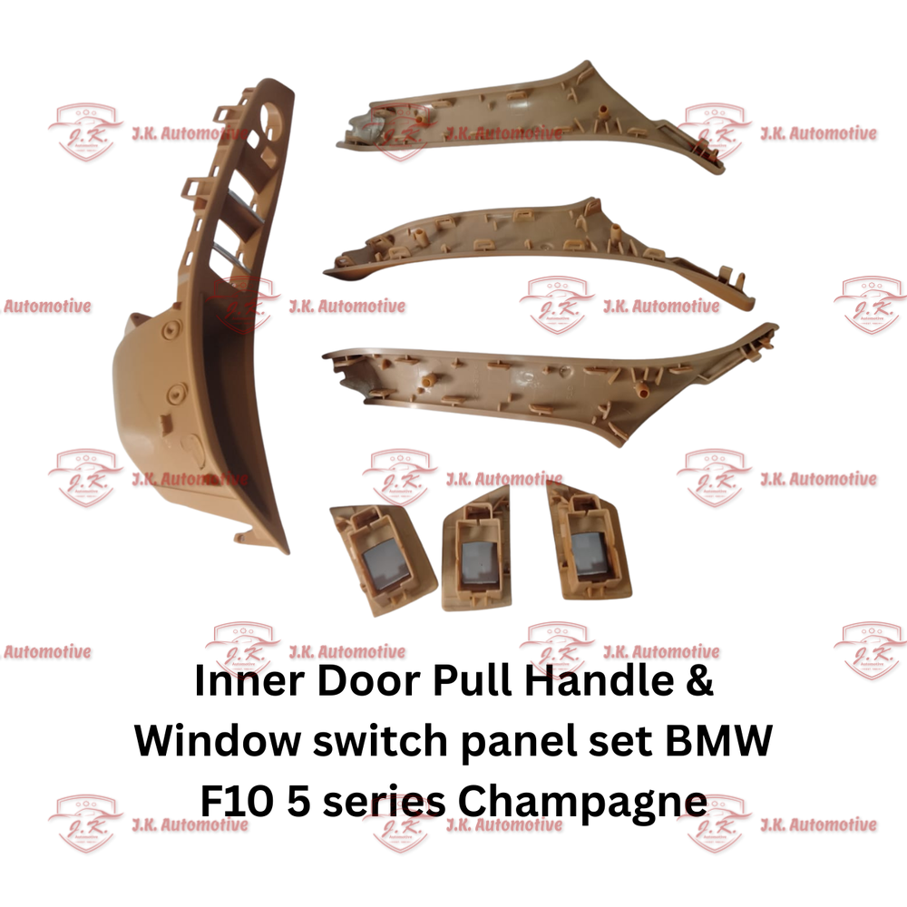 Inner Door Pull Handle and Window Switch Panel Set BMW 5 Series F10 Champagne - Image 2
