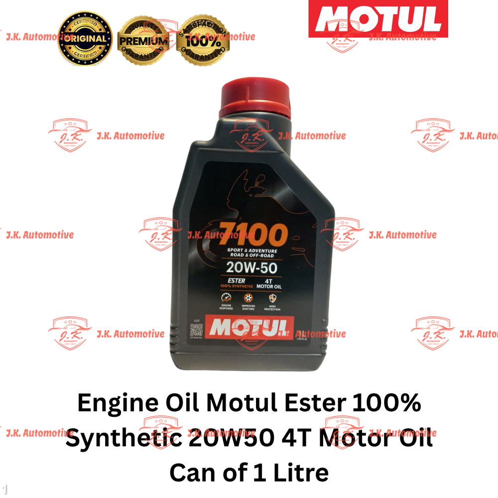 Engine Oil Motul Ester 100% Synthetic 20W50 4T Motor Oil Can of 1 Litre