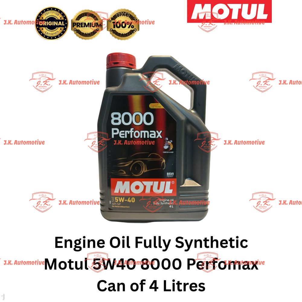 Engine Oil Fully Synthetic Motul 5W40 8000 Perfomax Can of 4 Litres