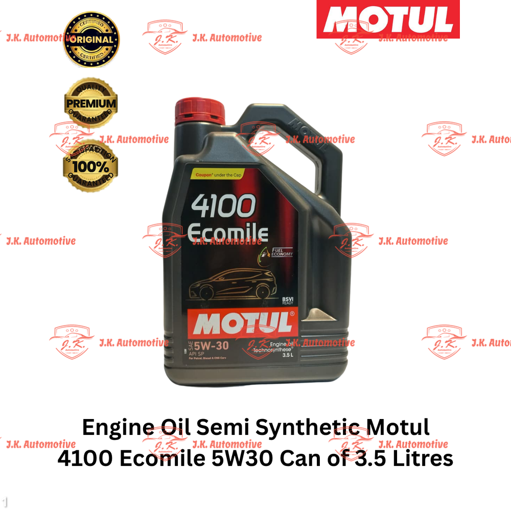 Engine Oil Semi Synthetic Motul 4100 Ecomile 5W30 Can of 3.5 Litres