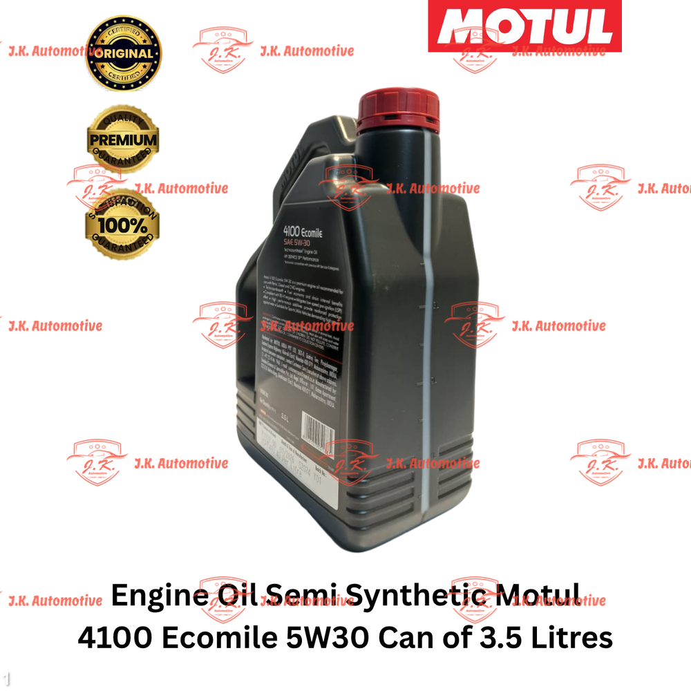 Engine Oil Semi Synthetic Motul 4100 Ecomile 5W30 Can of 3.5 Litres - Image 3